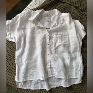 J. Jill White Button-Down Shirt